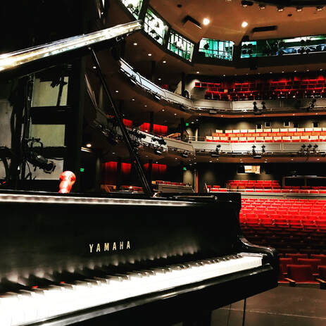 Servicing Yamaha Grand piano at Arts Commons for Calgary Theatre